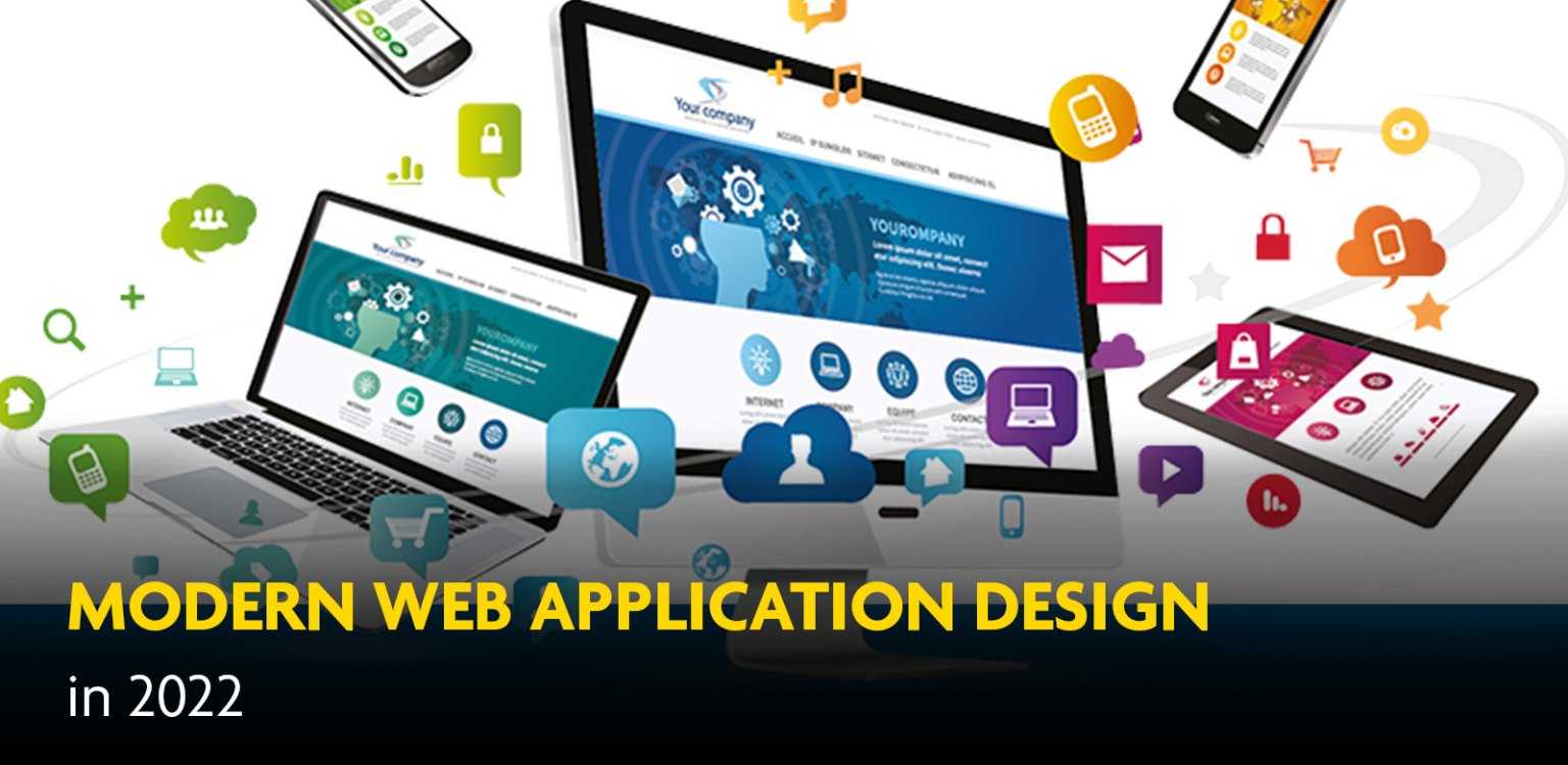 Modern web app design